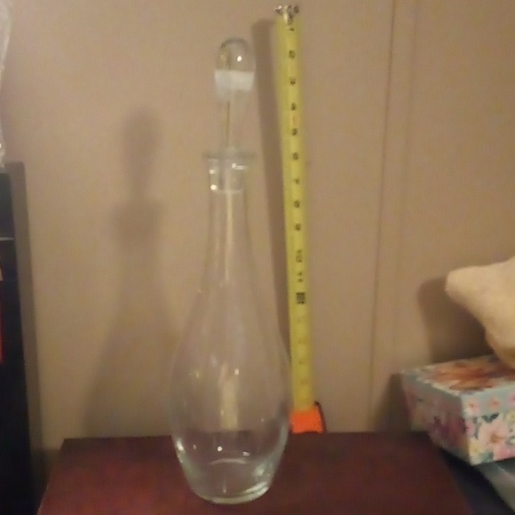 Other - Etched Decanter, Vintage Bar Bottle with Stopper